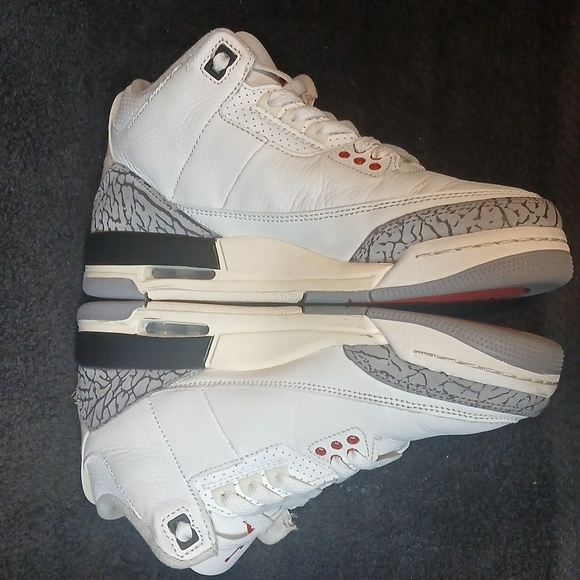 Air Jordan 3 Retro (WHITE CEMENT) Womens Size-8 ,100% Authentic! - Picture 3 of 13